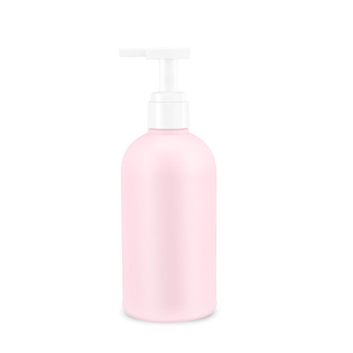 500ml round shoulder shampoo press shower gel bottle PE press wash and care hand sanitizer bottle shampoo plastic bottle