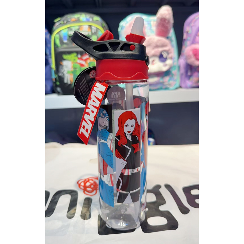 Taza de agua con pajita smiggle australiana Taza ligera y transparente para niños y niñas Taza de agua de 650ml de gran capacidad