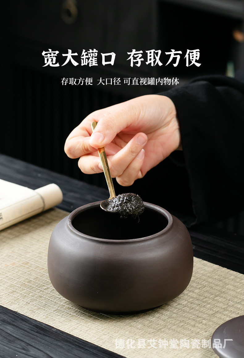 Ceramic Moxa Mud Paste Jar 501-800ml Chinese Style Heat Therapy Storage Container Microwave Safe key features