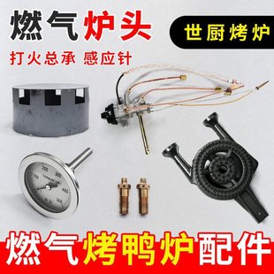 Shichu Gas Barbecue Stove Assembly Ignition Switch Thermometer Stove Head Liquefied Gas Roast Duck Stove Accessories Oil Shield