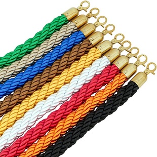 Stainless Steel Queuing Pole Lanyard Set Z Vip Room Guardrail Column Lanyard Twisted Ropes of Stand