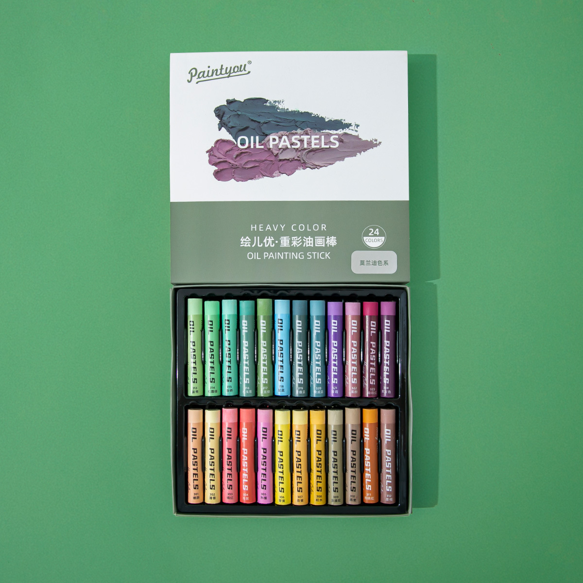 XiaoHongshu mismo estilo de color pesado de pintura al óleo suave palo super suave palo de color pesado pintura de niños palo colorido palo de pintura de jardín de infantes