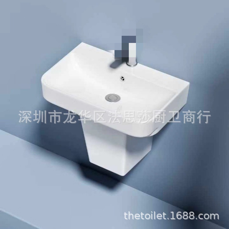 [단품] 매달린 세면대(세라믹 분할 2개)