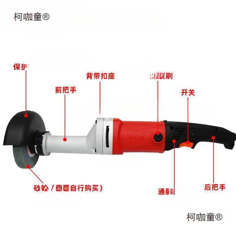 批发抛光机直砂机9750小型打磨机手提直向砂轮机不锈钢拉丝麦太保