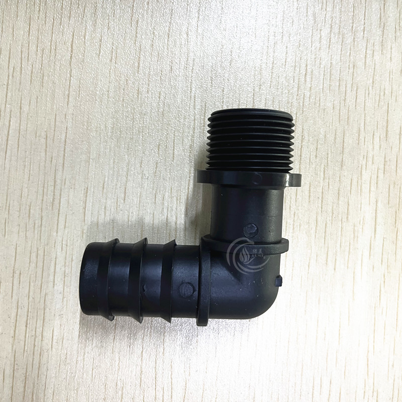 25 PE tubo * 6 codo de dientes externos PP tubo PE tubo enchufe accesorios de tubería simple invernadero riego por goteo micro-spray