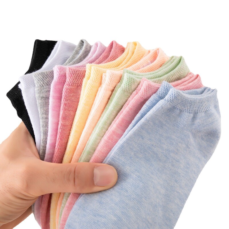 船の靴下の女性の綿の靴下の純色の浅い口のソックスの新型のファッションはキャンディーの色の綿の靴下を合わせて独立して卸売りを包装します。|undefined