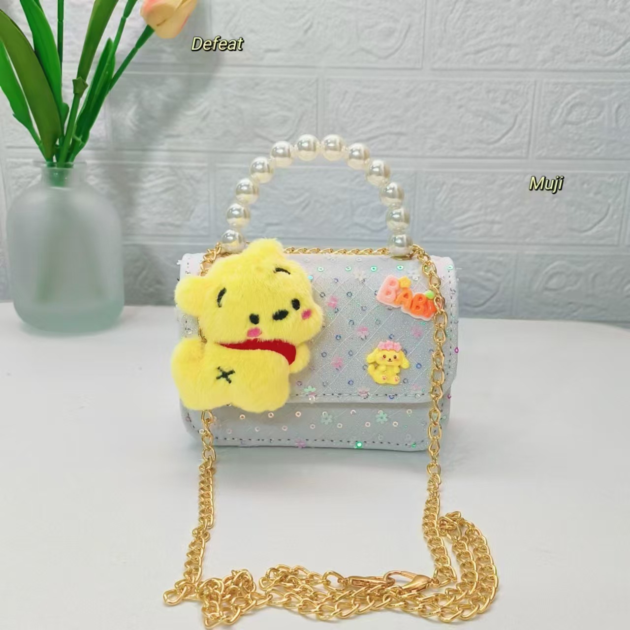 Bolsos de perlas Capibara bolsos de dibujos animados bolsos de niños pequeños bolsos de cambio de chicas bolsos de accesorios bolsos de mochilas bolsos pequeños
