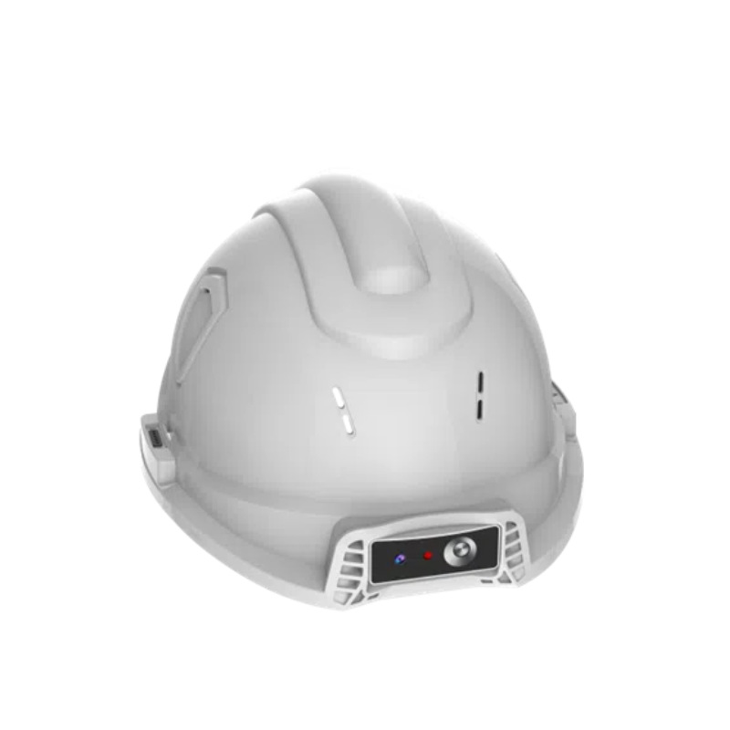 Cámara Casco de seguridad inteligente Grabador de posicionamiento 4G Casco de seguridad 5G Audio y video Monitoreo remoto Habla AI Voz