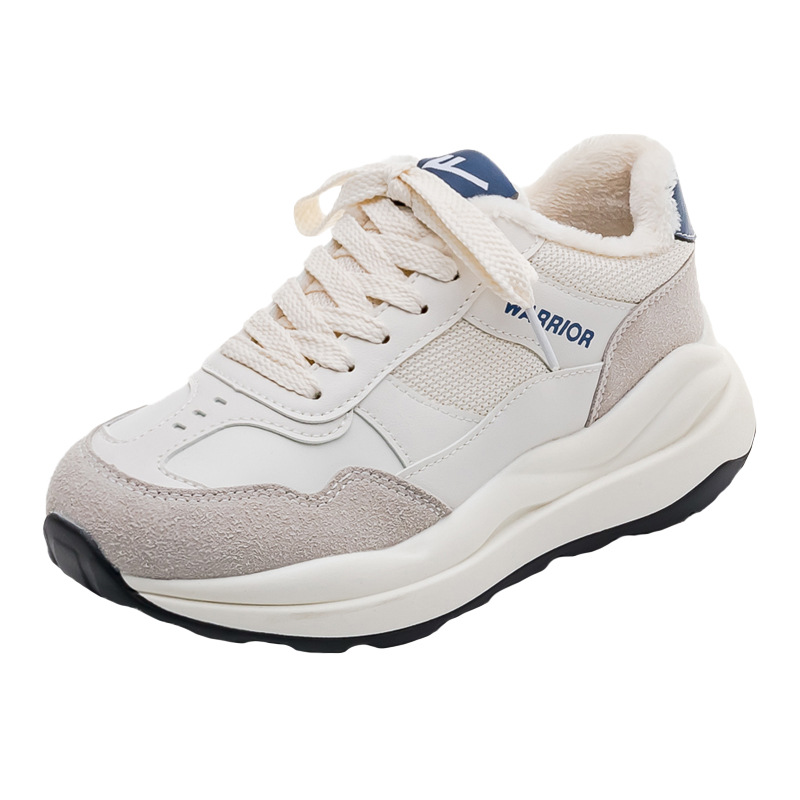 Baja moda simple de alta sensación de zapatos de invierno, zapatos deportivos de peluche, zapatos casuales diarios para parejas