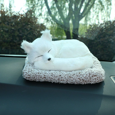 bamboo charcoal dog car accessories Car ornaments - large-fox
