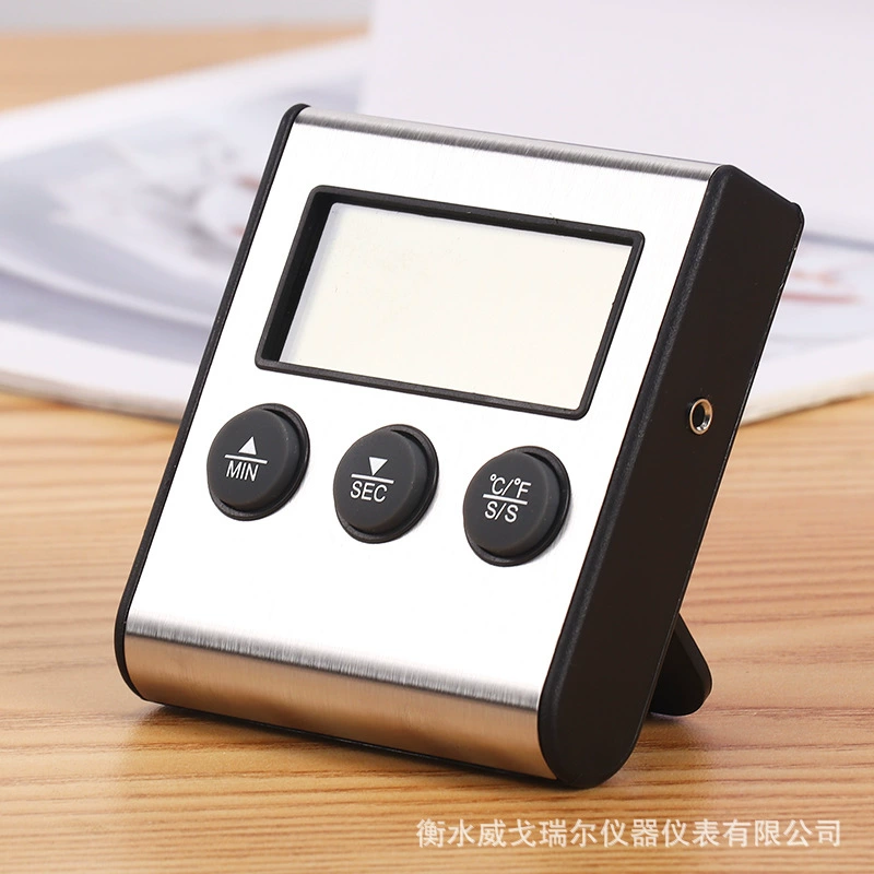 Кухня Барбекю пищевой термометр Духовка показывает высокую и низкую температуру сигнализации электронный таймер зонд мясной термометр