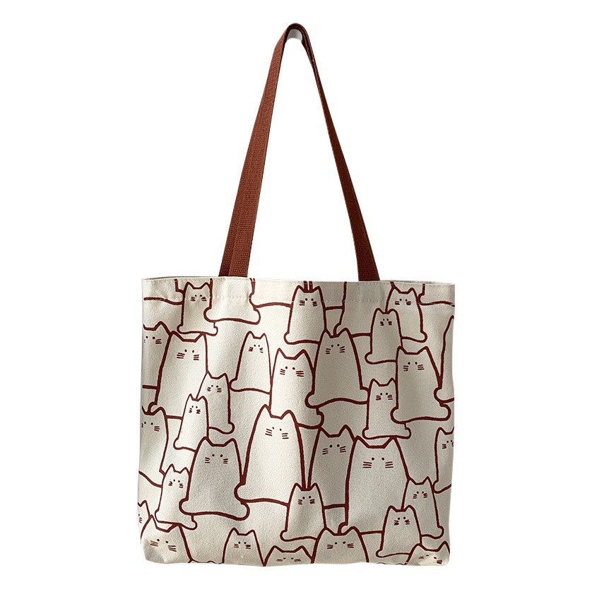 Bolso de lona estilo japonés coreano 2025, estilo nuevo, gran capacidad, para estudiantes, simple, lindo, literario, bandolera, bolso satchel.