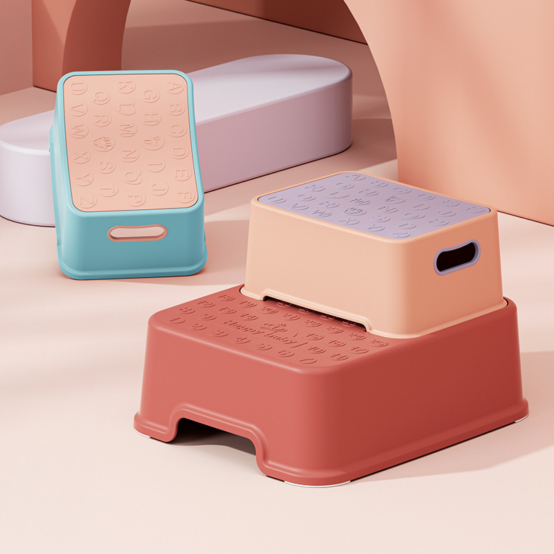 Factory-wholesale children's step stool, baby footrest, small bench, washstand step, non-slip footstool for face washing
