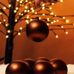 クリスマスボール6/8cm装飾ペンダントメッキボールマットopp袋クリスマスツリー装飾品ペンダントクリスマスボール