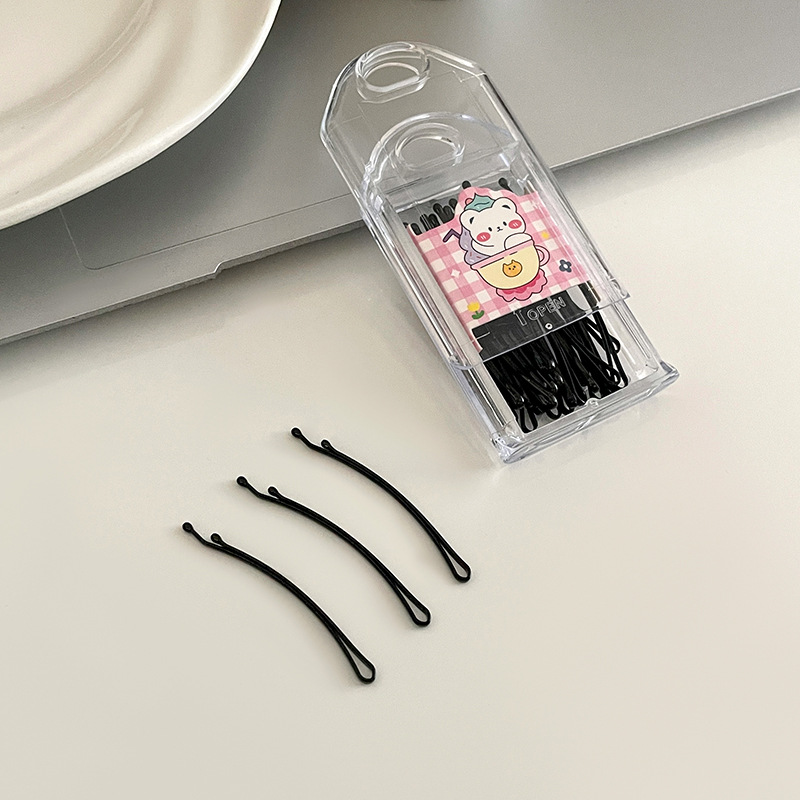 Clip negro de una palabra, clip para el cabello roto, clip lateral, tarjeta lateral, niño, adulto, niño, cabello, clip invisible, flequillo, horquilla