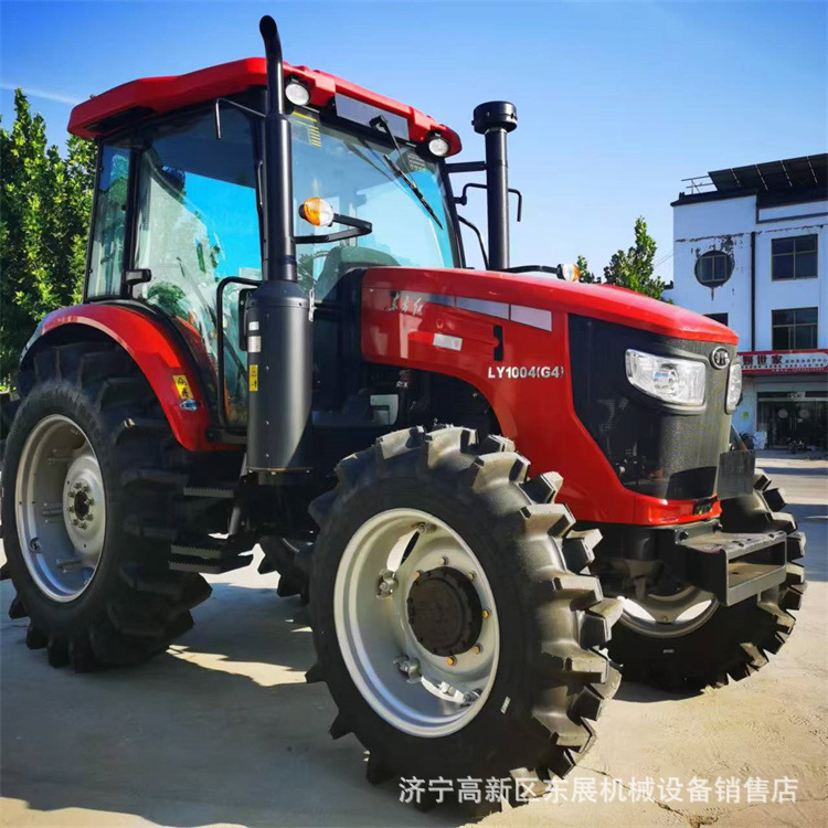 跨境销售农用拖拉机 东方红LX1004拖拉机四驱 四驱四轮拖拉机