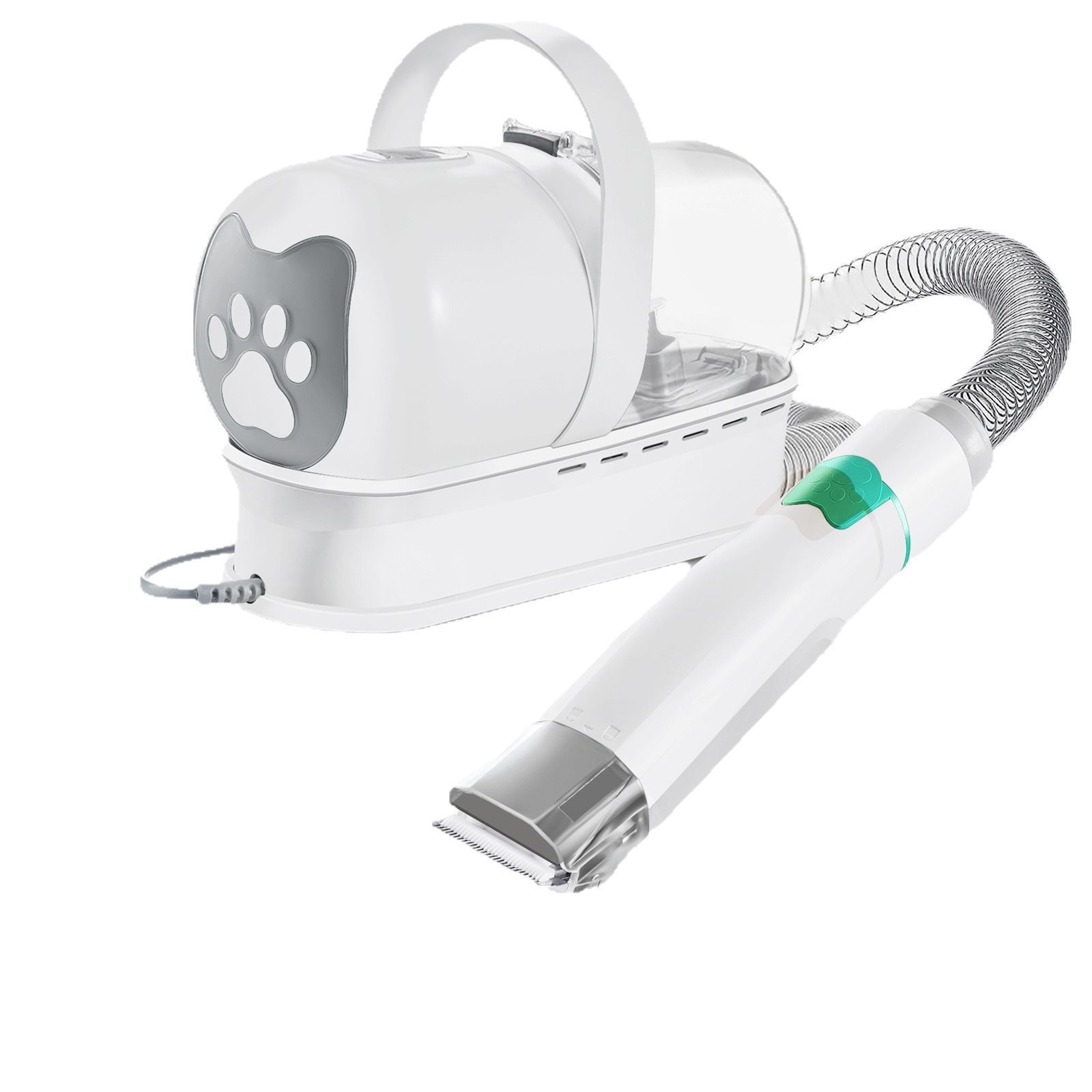 Máquina de limpieza multifuncional para mascotas, corte de pelo, aspiración de pelo, afeitado, aspiración portátil para gatos y perros
