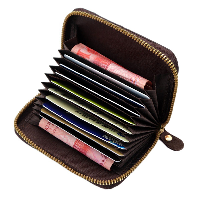 Nuevo órgano de alta calidad titular de la tarjeta multi-funcional de la tarjeta de IDENTIFICACIÓN de la tarjeta de cambio de bolsa integrada anti-robo de conducción bolsa de identificación