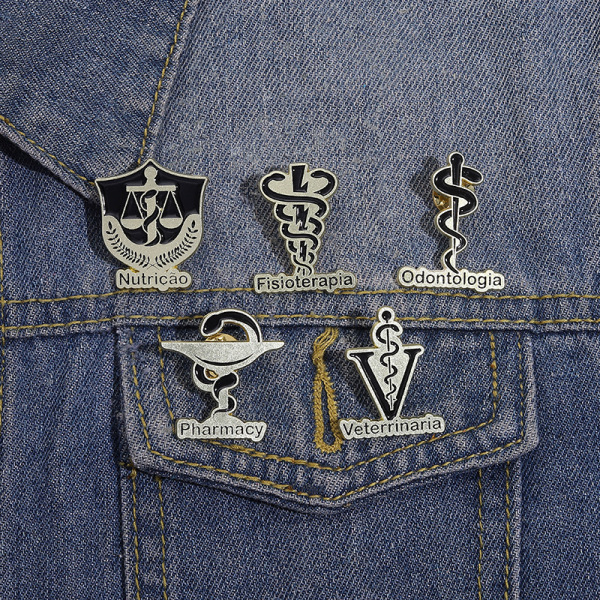 Cartoon retro brooch