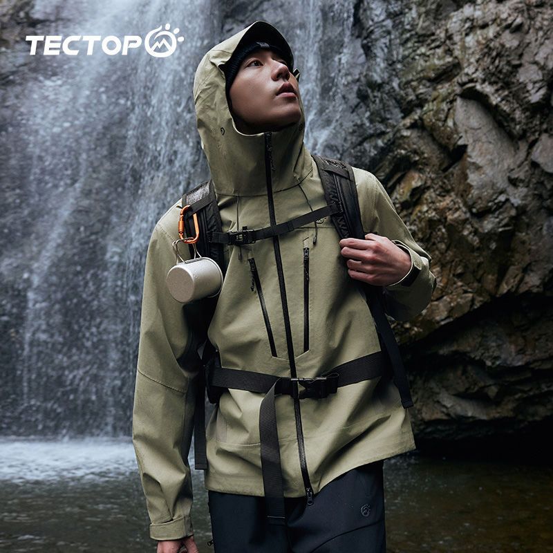 24 Tantuo Hard Shell Jacket Men's Single-Layer Jacket Three-Layer Laminated Rainproof Men's Mountaineering Jacket