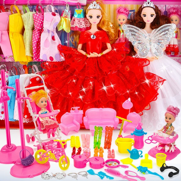Doll, set, 148 pieces