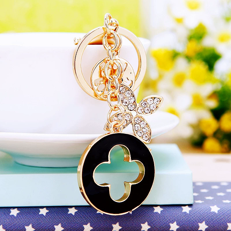 Креативная металлическая брелок, подвеска, четырехлистный клевер, Aliexpress, подарок на день рождения, оптом