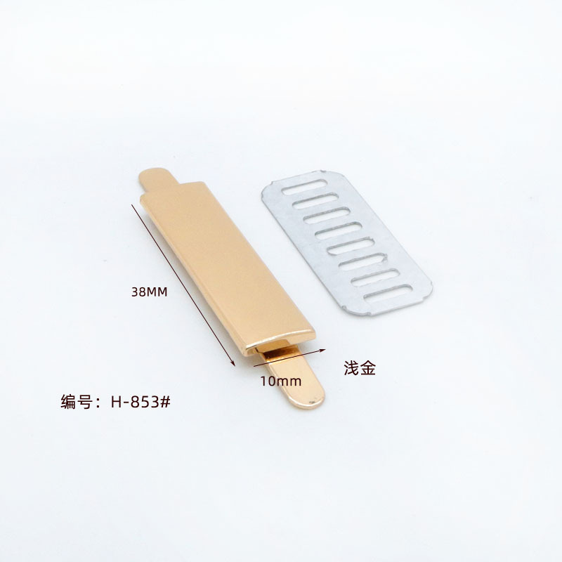 Placa Metálica Alargada para Equipaje de Aleación de zinc, para Equipaje y Ropa