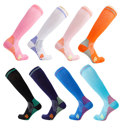 Cross border Football socks Leggings men and women available Compression stockings Muscle strength Socks run motion Calf socks LOGO