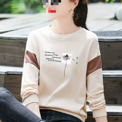 Женская толстовка, новинка 2022 года, осенне-зимние топы с круглым вырезом и капюшоном с длинными рукавами для женщин, весенне-осенний тонкий стиль, универсальный и можно носить на улице.