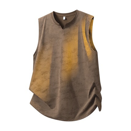 Wholesale 2025 Breathable Camouflage Sleeveless T-Shirt for Men 2025 Summer Sports Tops Casual Round Neck Vest for Men