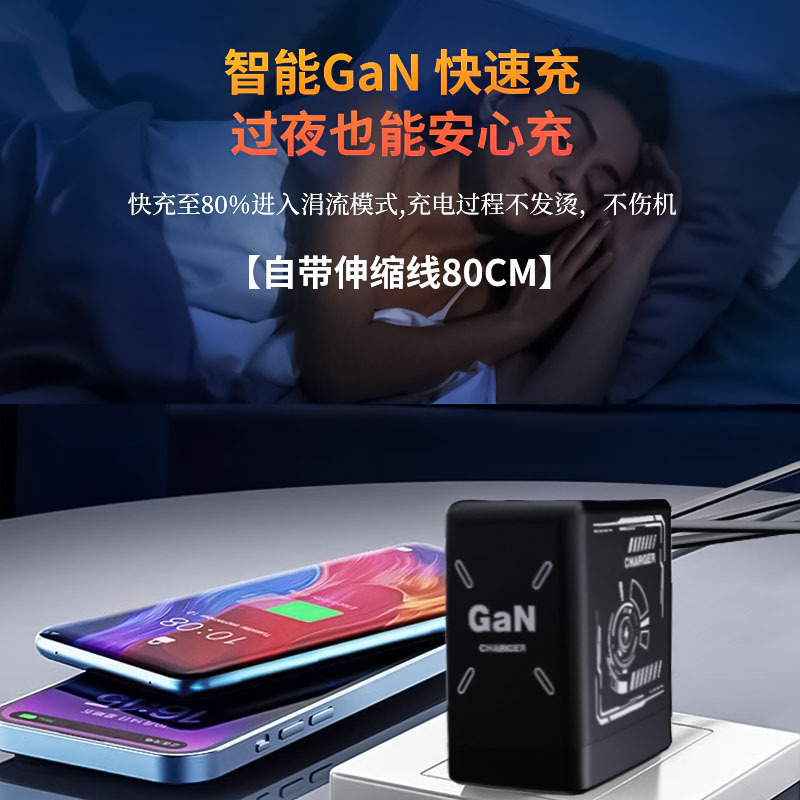跨境爆款氮化镓快充头双typec适用苹果17华为手机充电器厂家直销|undefined