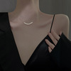 Advanced small design necklace from pearl, fashionable universal chain for key bag , accessory, Korean style, high-quality style, light luxury style, wholesale