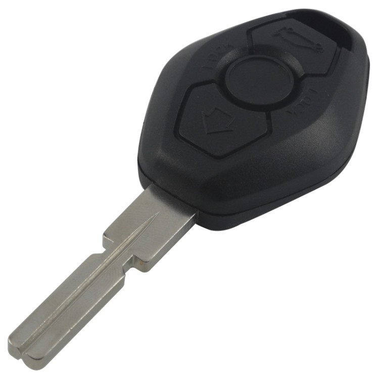 Suitable for BMW 3-button car flat key remote control replacement shell HU92/HU58