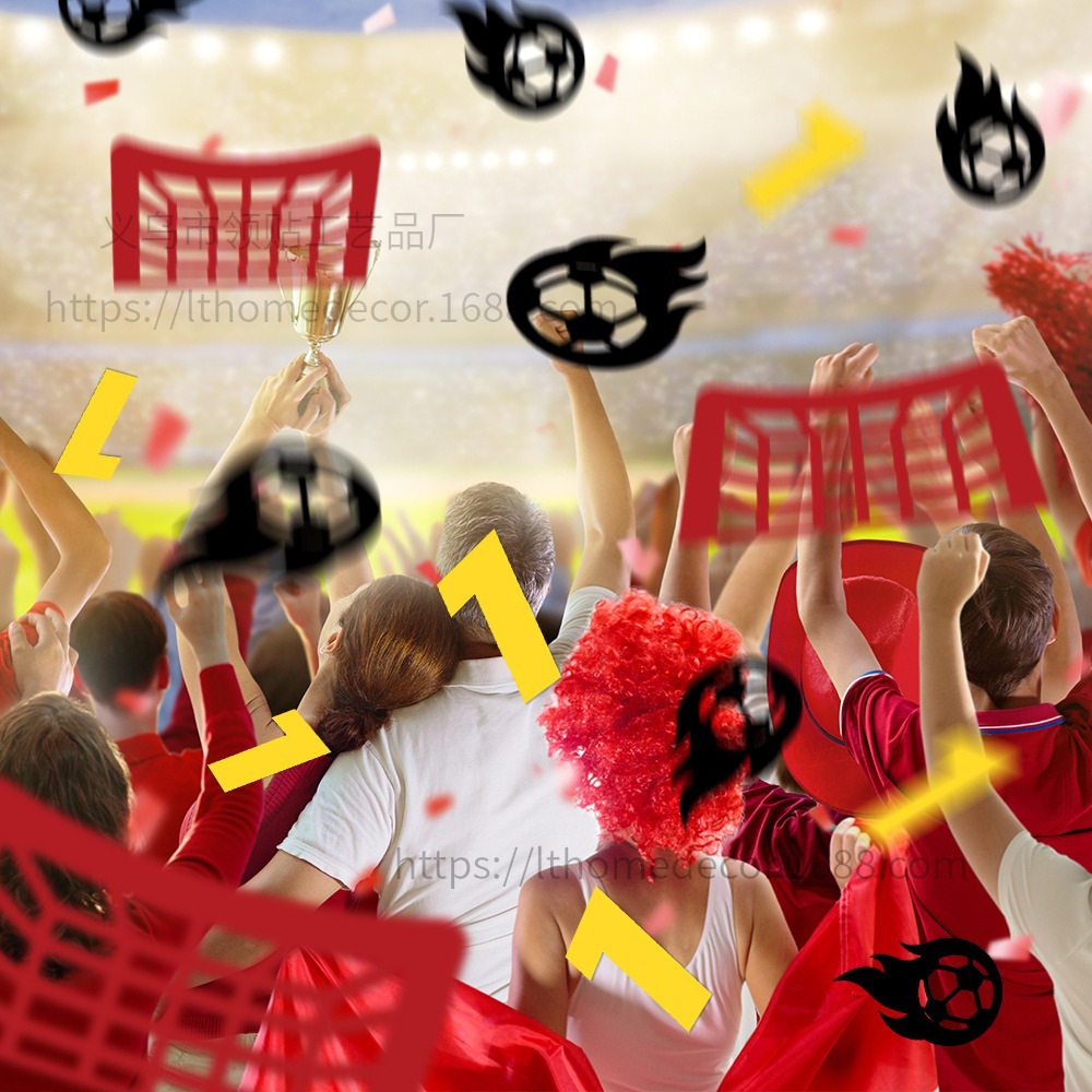 100 piezas de confeti Copa del Mundo aplausos de fútbol tiro de fiesta decoración de la noche props de lanzamiento FZX - 167