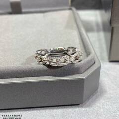高版本梅西卡满钻戒指灵动设计高级感试试轻奢厂家直销一件代发