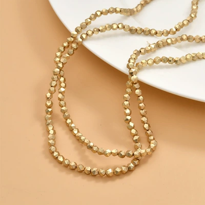 Gold-plated broken silver black: Zərgərlik ara hissələri - 6-dumb-kc-multi-section-3mm-1-treaty-140