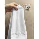 White Simple Pure Cotton T-Shirt Single Hugh Women's Summer 2024 Fashion Casual Loose Half Sleeve Top