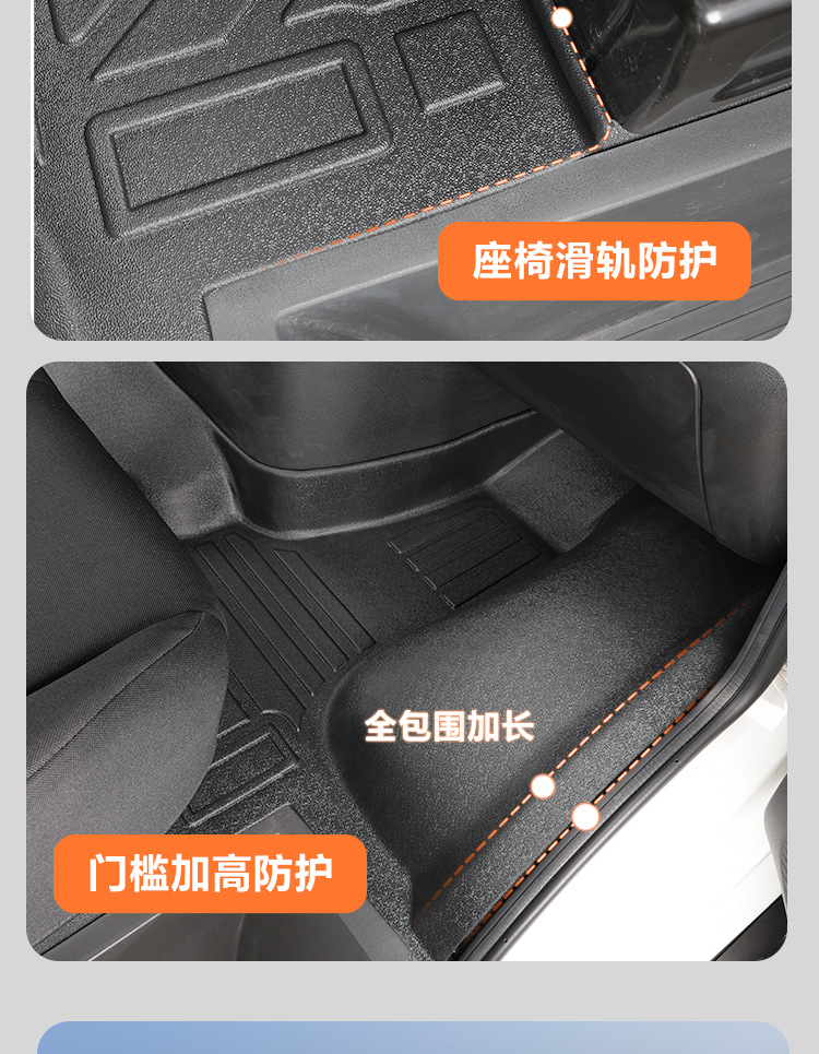 Suitable for Iveco Daily front row 11-26 models, full coverage interior accessories, TPE car floor mats, interior modification