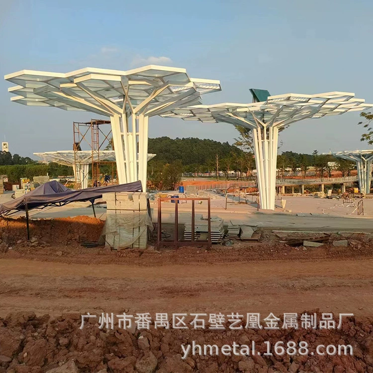 Гуандун Гуанчжоу большая нержавеющая сталь стальная конструкция коридора в форме скульптура украшения металлическая краска скульптура сад X20