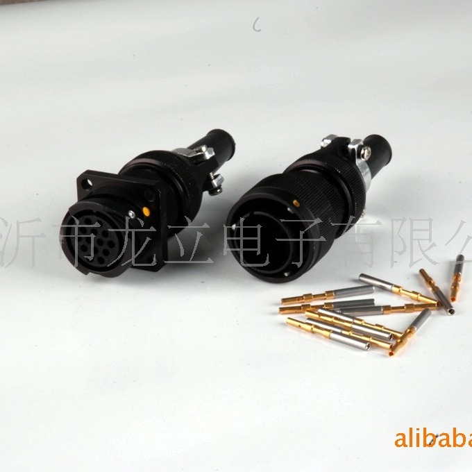 JL5系列航空插头圆形机车连接器电力电信号连接用卡扣连接插座