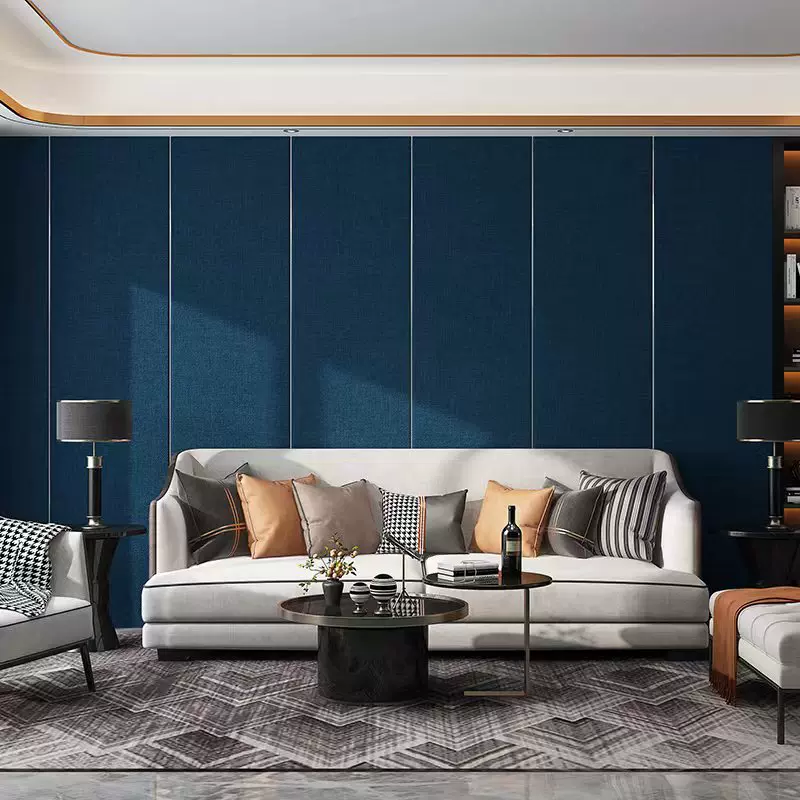 亚麻墙布自粘墙纸加厚软包壁纸卧室房间床头客厅墙面装饰背景墙贴