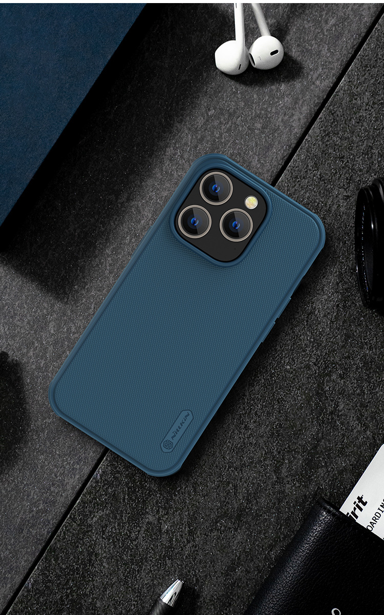 Ốp lưng Nillkin siêu mỏng mờ cho iPhone 14 Plus / 14 Pro Max — Khiên PRO-đen, Khiên PRO-Đỏ chi tiết 9