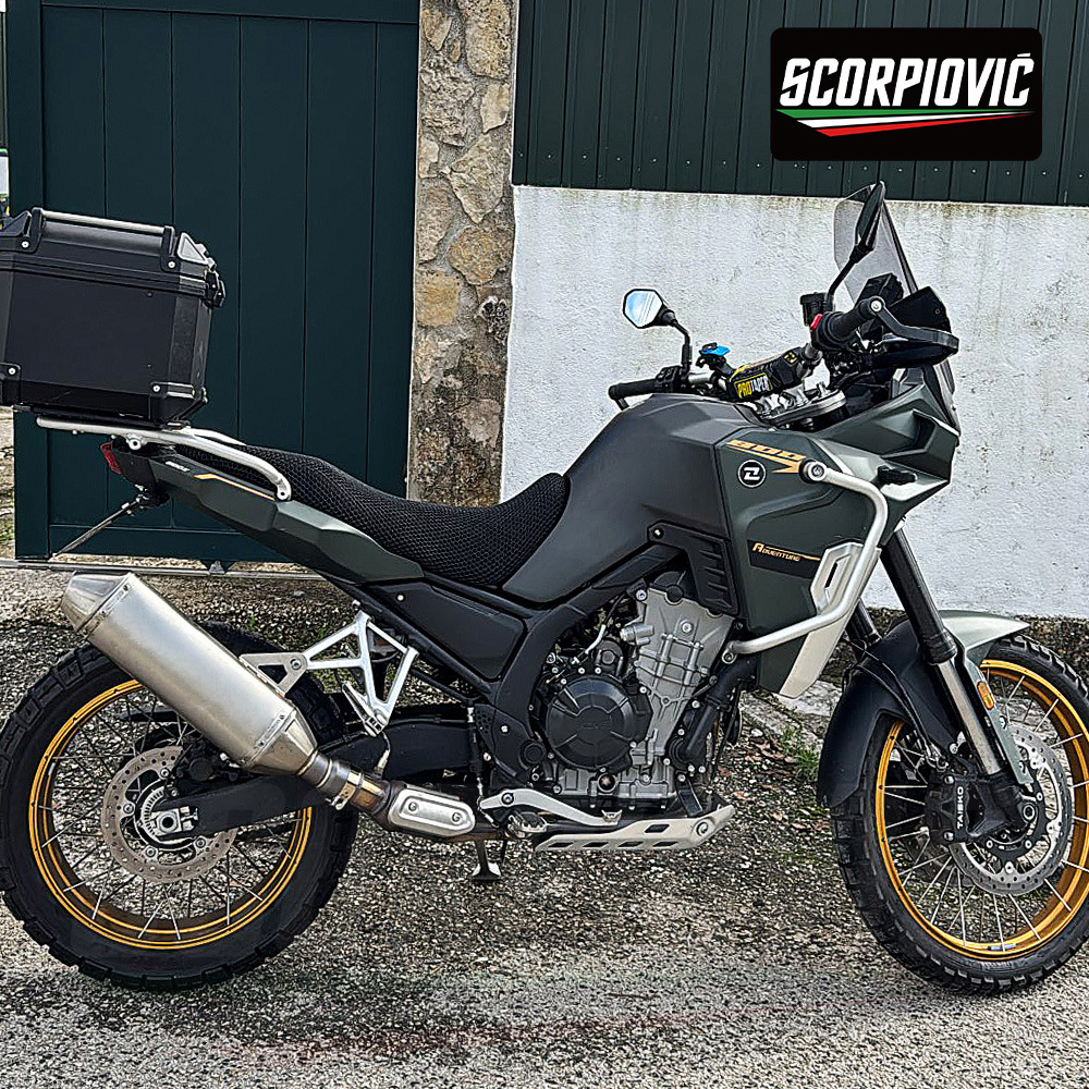 Motorcycle Exhaust Pipe Modification: Kove 800X Stainless Steel Integrated Mid-Tail Section Silencer, Non-Destructive Installation