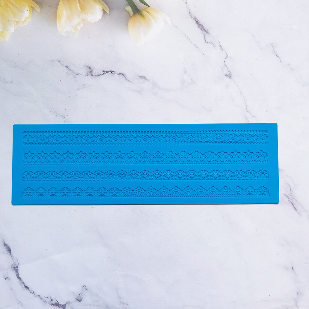 encaje 381 - 253 molde de silicona pastel de encaje molde de relieve herramientas de decoración de pastel de chocolate esterilla de relieve