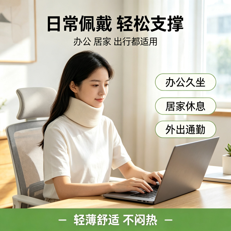 海绵颈托海绵围领家用透气支撑颈椎户外运动专用固定脖套护具批发