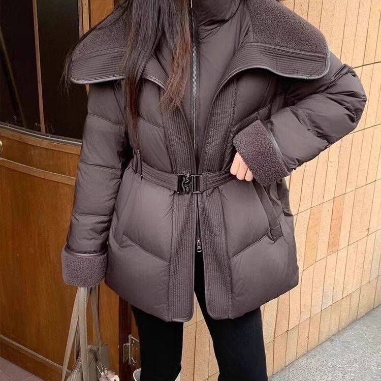 小香风羽绒棉服女短款2025冬大玲子超好看小个子收腰显瘦加厚外套|undefined