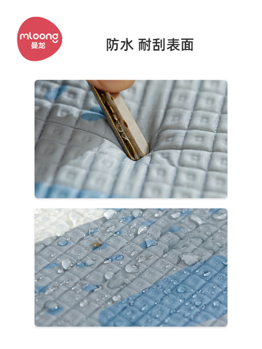 Manlong baby silk fabric overall mat crawling mat xpe fabric (the pattern on the back of the comic has been adjusted, see details
