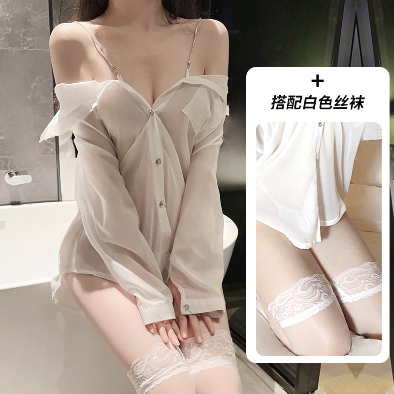 흰색 + [흰색 스타킹]