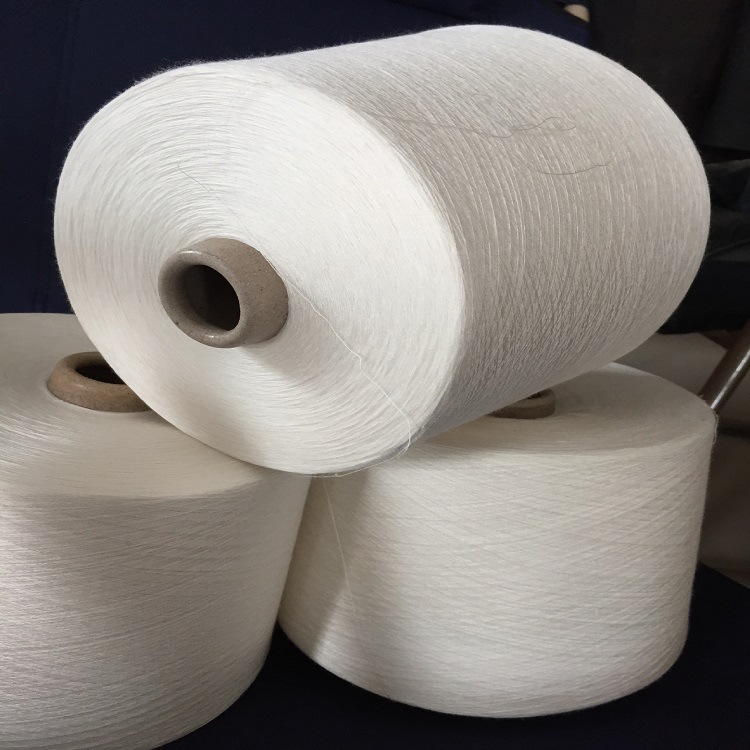 在机生产 人棉粘胶/绢丝混纺纱30支32支 绢丝棉混纺纱30支40支