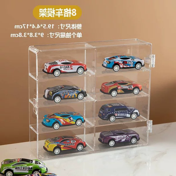 ❃❁1:64 stackable transparent display box (8 grids)